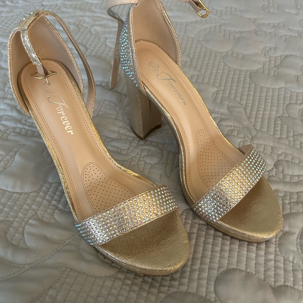 Glittering heels